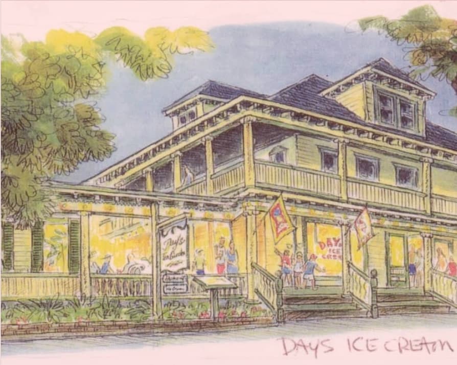 Historical drawing of Day's